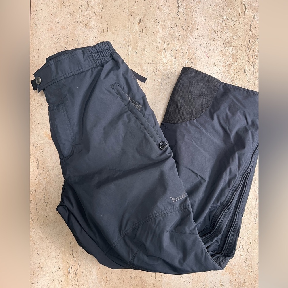 MARKER Full Side Zip Insulated Ski Pants Black Men’s Medium